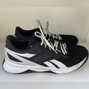 Reebok Black and White Men's Shoes